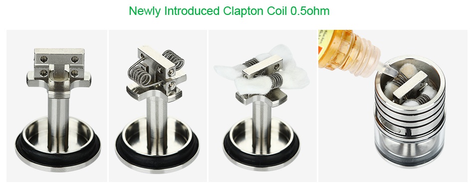 WISMEC IndeReserve RTA Atomizer 4.5ml Newly Introduced Clapton Coil 0  bohm