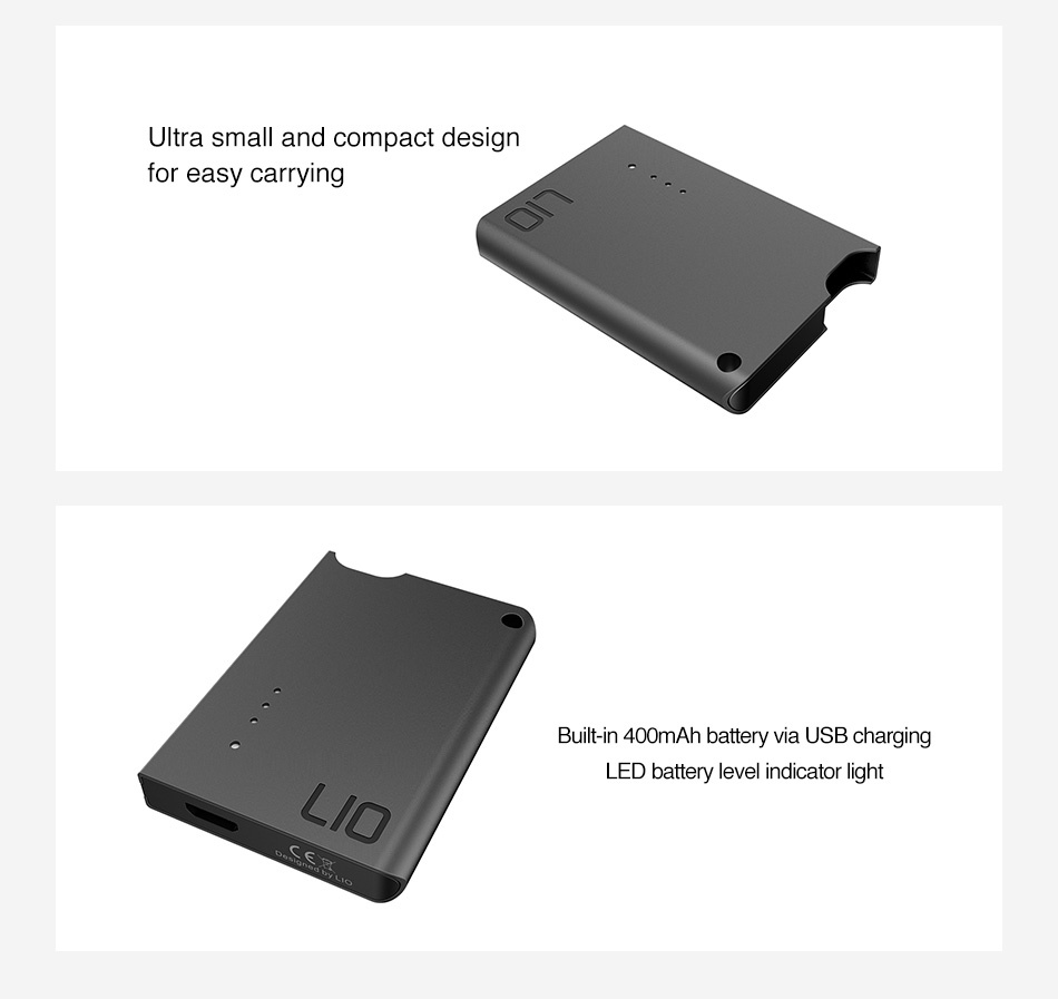 LIO Device Battery 400mAh L Red Blue Black