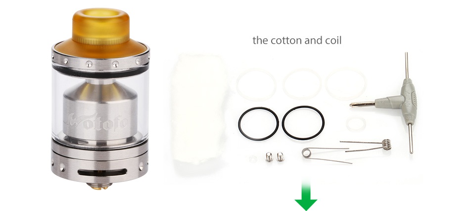 WOTOFO Viper RTA 3ml he cotton and coil
