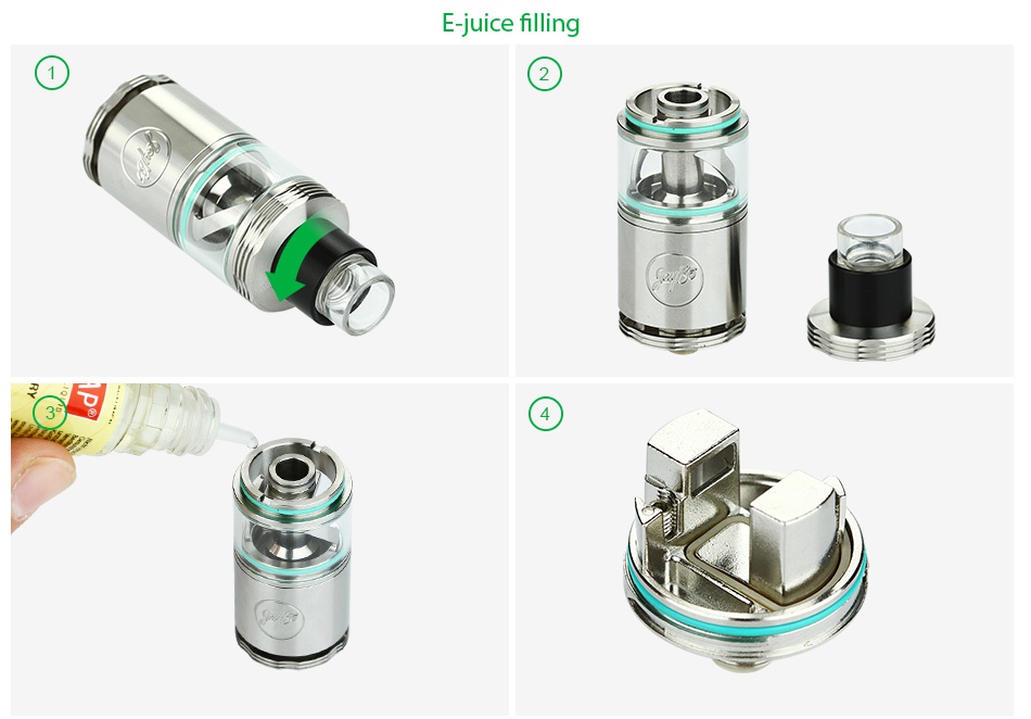 WISMEC Cylin RTA Atomizer Kit 3.5ml E juice filling