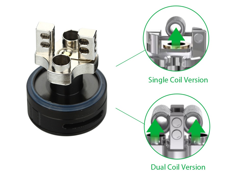 Digiflavor Fuji GTA Dual Coil Version 5.5ml Single coil version Dual coil version