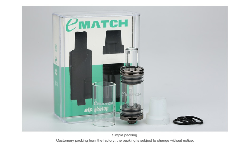 Alpinetop eMATCH Ceramic Lighter eMATCH Customary packing from the factory  the packing is subject to change without notice