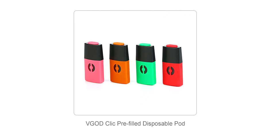 VGOD Clic Vapor Battery 350mAh     VGOD Clic Pre filled Disposable Pod