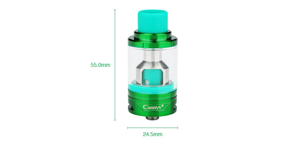 CARRYS Green Subohm Tank 4ml 55 0mm CARRYS 24 5mm