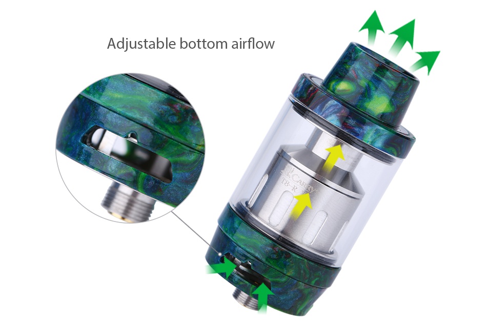 CARRYS T8-R Resin Tank 5ml Adjustable bottom airflow