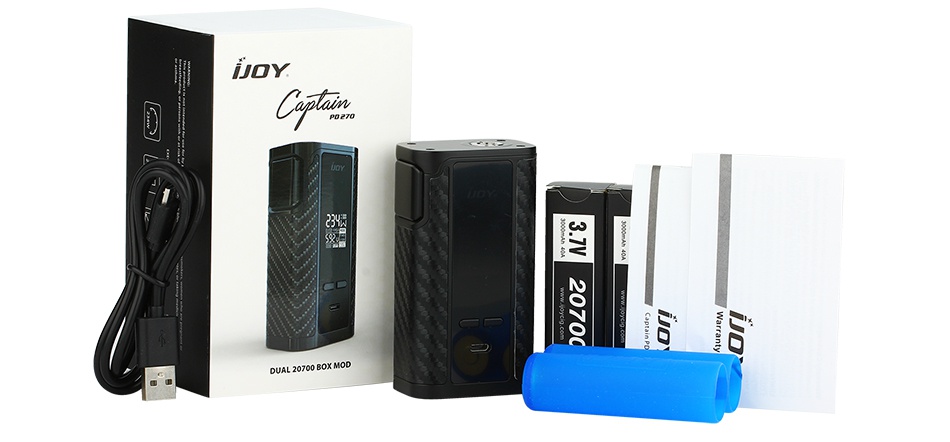 IJOY Captain PD270 234W TC BOX MOD 6000mAh 234 U 0001 PUFF 0 0s