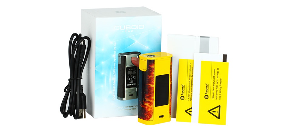 Joyetech CUBOID TAP 228W TC MOD Yellow Silver Black