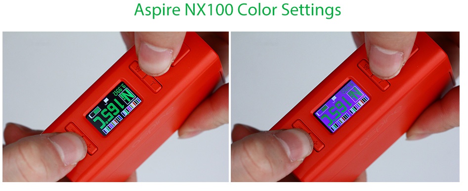 Aspire NX100 100W TC MOD Aspire nx100 Color Settings