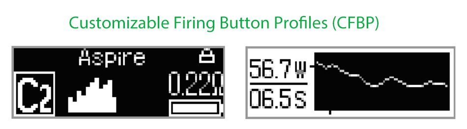 Aspire Archon 150W TC MOD Customizable Firing Button Profles CFBP  AsPire   567