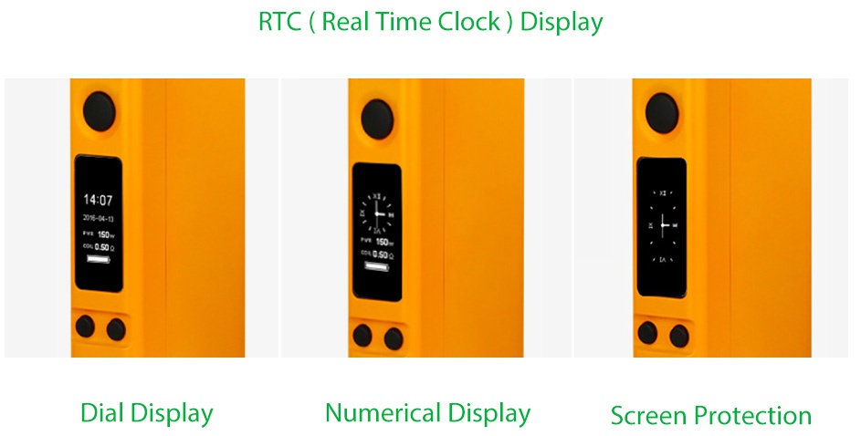 Joyetech eVic VTC Dual TC MOD RTC Real Time Clock  Display 2 n Dial Displa Numerical Display Screen protection