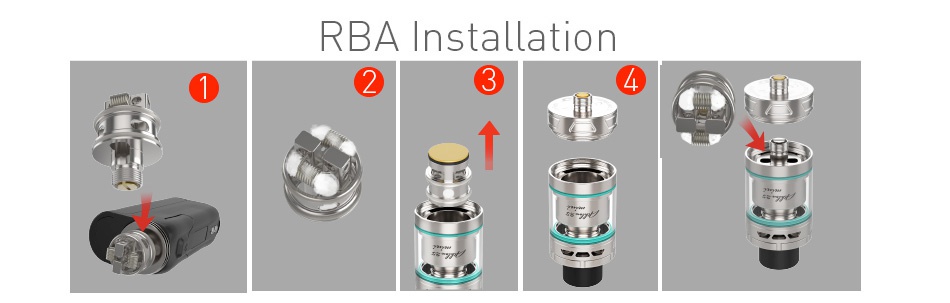 UD Athlon 25 Subohm/RTA Tank 4ml RBA Installatio