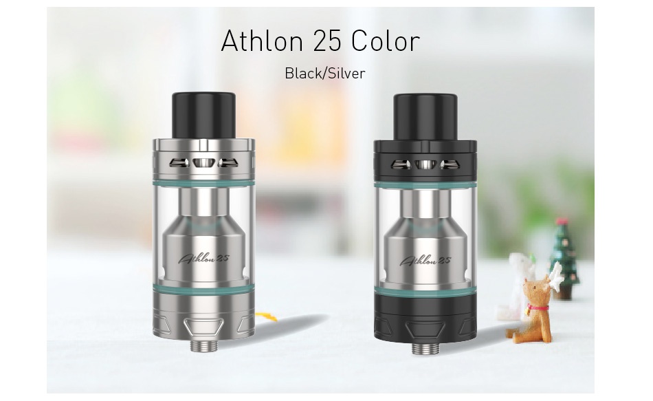 UD Athlon 25 Subohm/RTA Tank 4ml Athlon 25 color Black Silver aIA