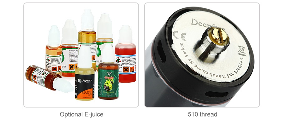 Smkon Deepfire RTA 4.5ml Optional E juice 510 thread