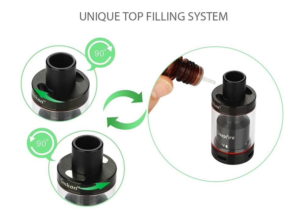 Smkon Deepfire RTA 4.5ml UNIQUE TOP FILLING SYSTEM 90  90