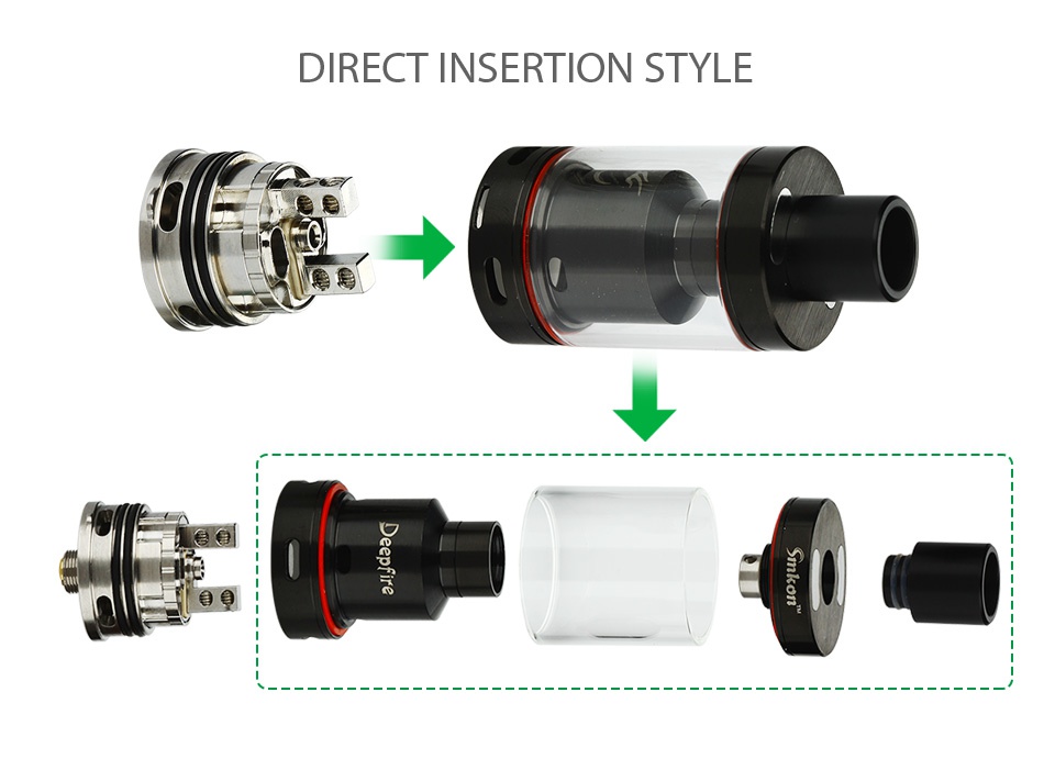 Smkon Deepfire RTA 4.5ml DIRECT INSERTION STYLE