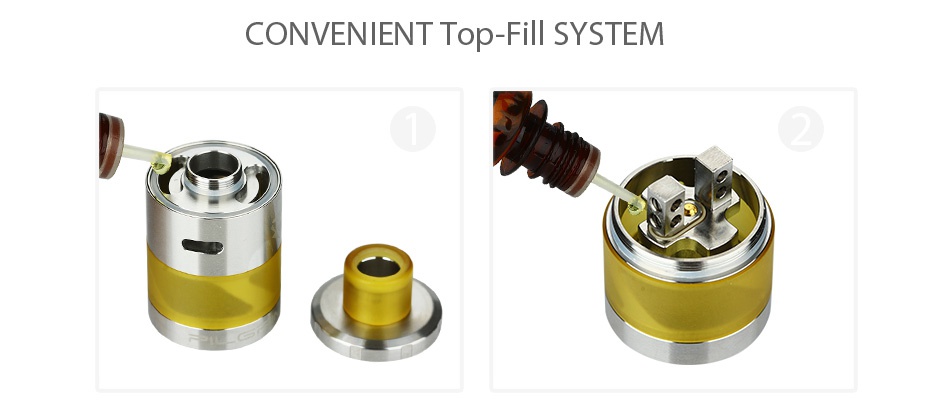 Digiflavor Pilgrim GTA Tank 4ml CONVENIENT Top Fill SYSTEM