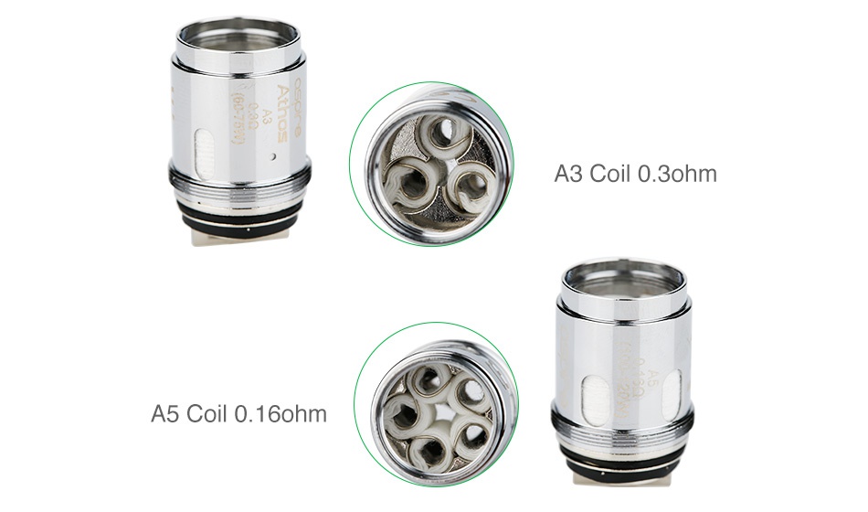 Aspire Athos Replacement Coil Head 3 Coil o ohm A5 Coil 0 1 ohm