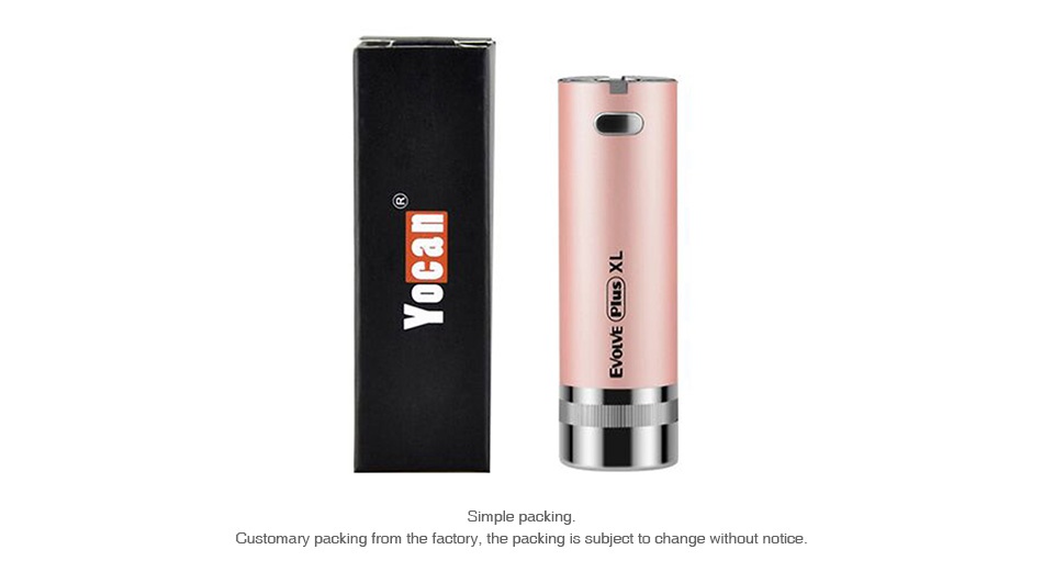 Yocan Evolve Plus XL Wax Vape Pen Battery 1400mAh 1i Customary packing from the factory  the packing is subject to change without notice