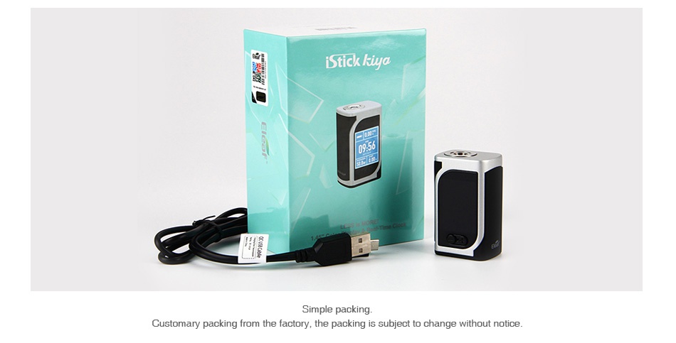 Eleaf iStick Kiya 50W TC Box MOD 1600mAh 00a 000a POWER BYPASS 500w 500w VL AMP VOL AMP 6 20y0 00A 4 20y0 00A Greenery Silver