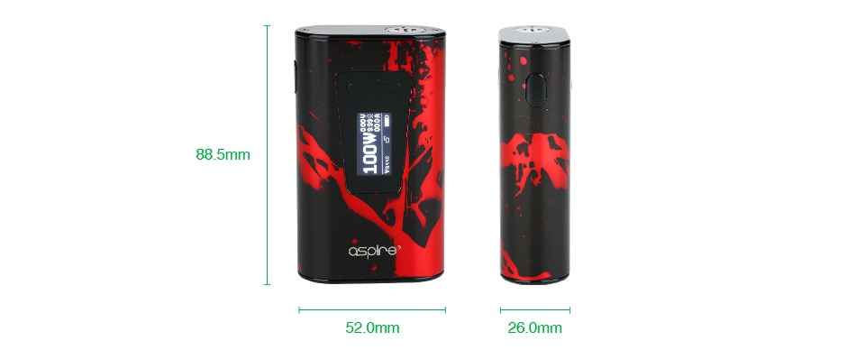 Aspire Typhon 100 TC Box MOD 5000mAh Green Blue Red