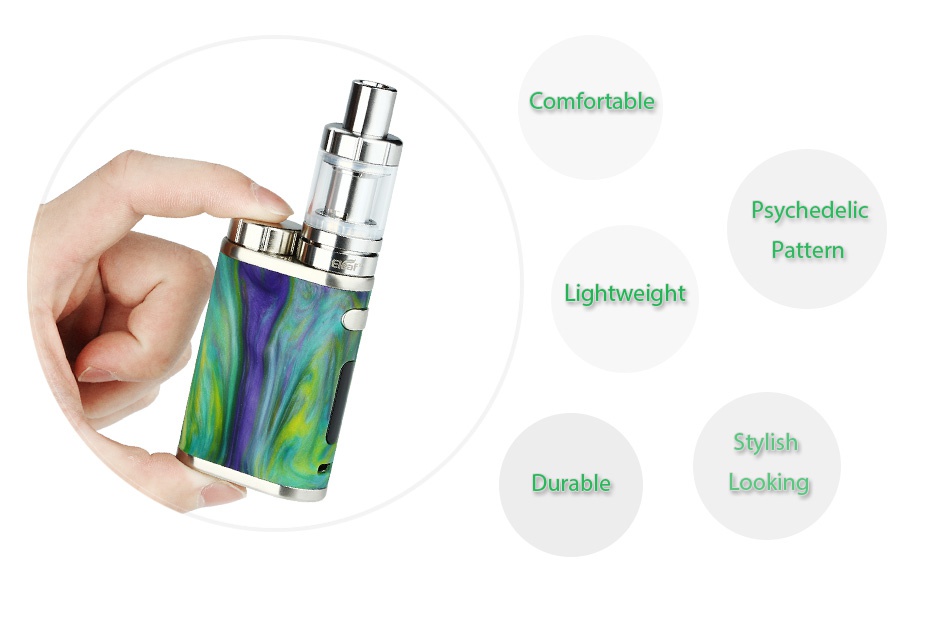 Eleaf iStick Pico RESIN 75W with Melo 3 Mini Kit Comfortable Psychedelic Pattern Lightweight Stylish Durable Looki