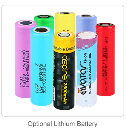 Vivant Alternate Loose Leaf Vaporizer eable Batte Optional Lithium Battery