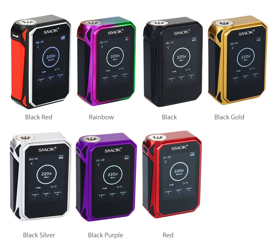 SMOK G-PRIV 220 Touch Screen MOD SMOK SMOK G PRl G PR V G PRI O Orange black Green black Black Red white