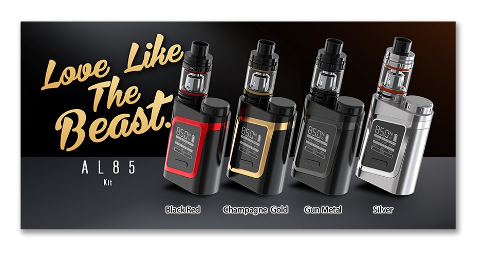 SMOK Alien Baby AL85 TC Box MOD  2 Loe L85 BlackRed Champagne Gold Gun Metal Silver