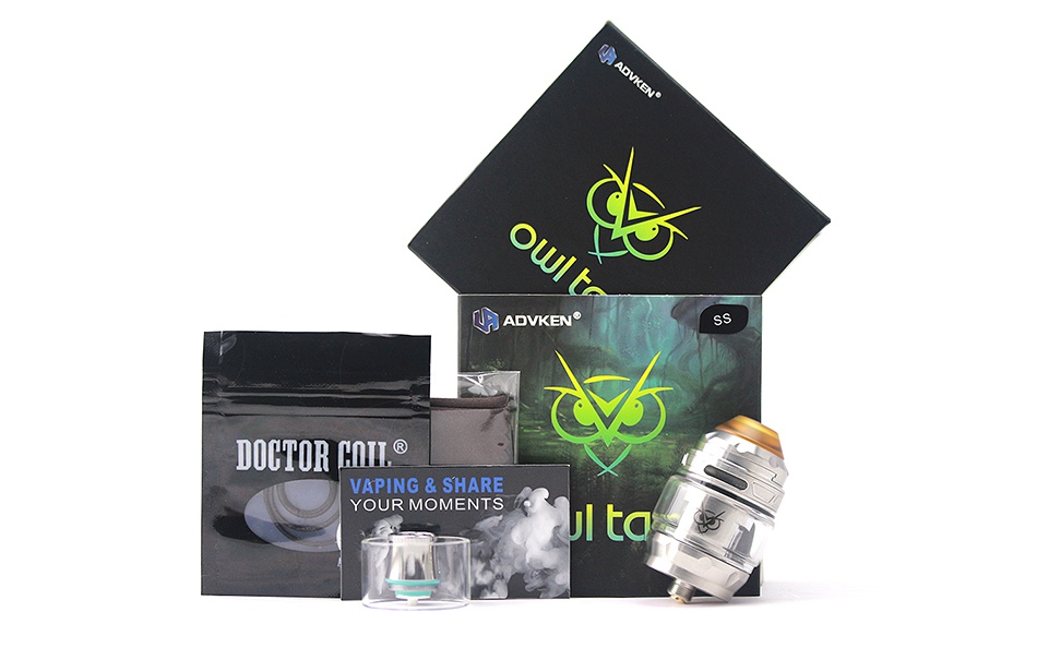 Advken OWL Subohm Tank 4ml ADVKEN DOCTOR COIL  R OUR MOMENTS o tas