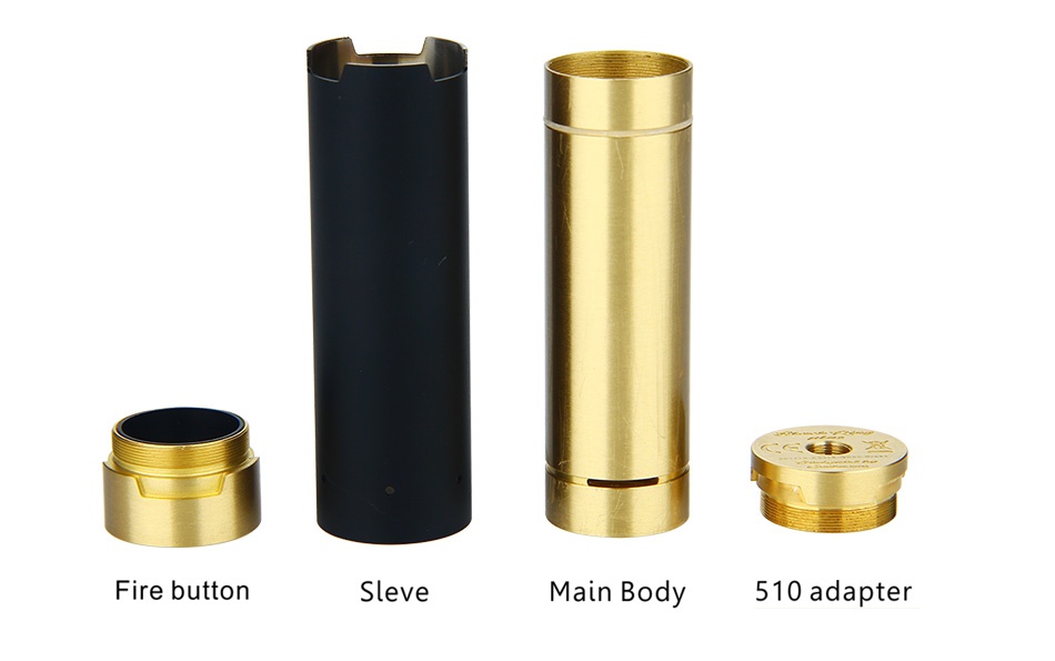 GeekVape Black Ring Plus MECH MOD Fire button Sleve Main bod 510 adapter