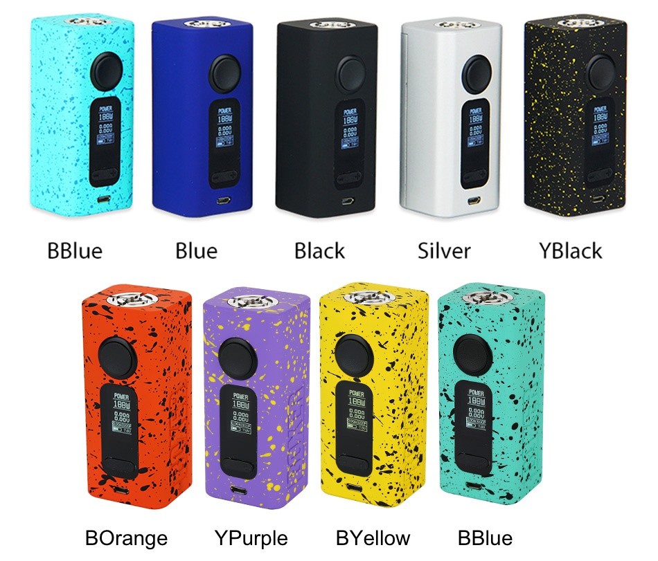 Hugo Vapor Boxer V2.0 188W TC Box MOD BLue Blue Black Silver BLack BOrange PUrple BEllow BLue