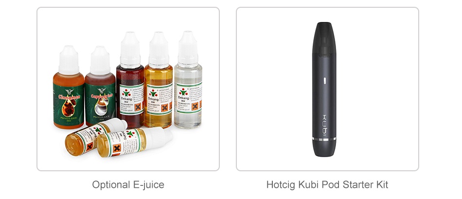 Hotcig Kubi Pod Cartridge 1.7ml 4pcs Optional E juice Hotcig Kubi Pod Starter Kit