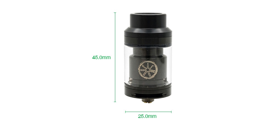 Asmodus Voluna RTA 2.8ml 45 0mm 25 0mm