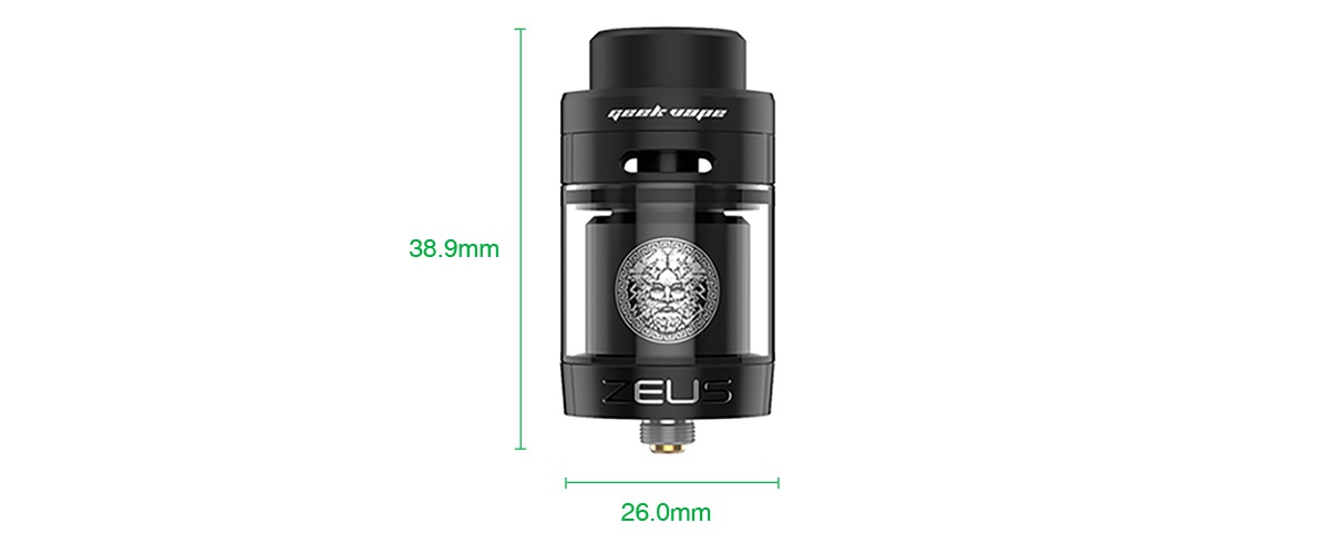 GeekVape Zeus Dual RTA 5.5ml/2ml 389mm    26 0mr