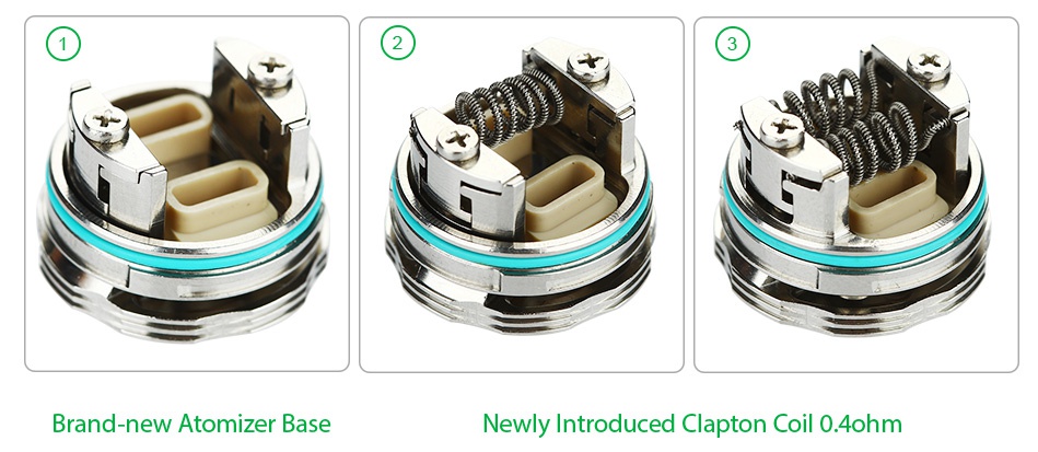 WISMEC Cylin Plus RTA/RDA Tank Kit 3.5ml Brand new atomizer base Newly Introduced Clapton Coil 0  4ohr