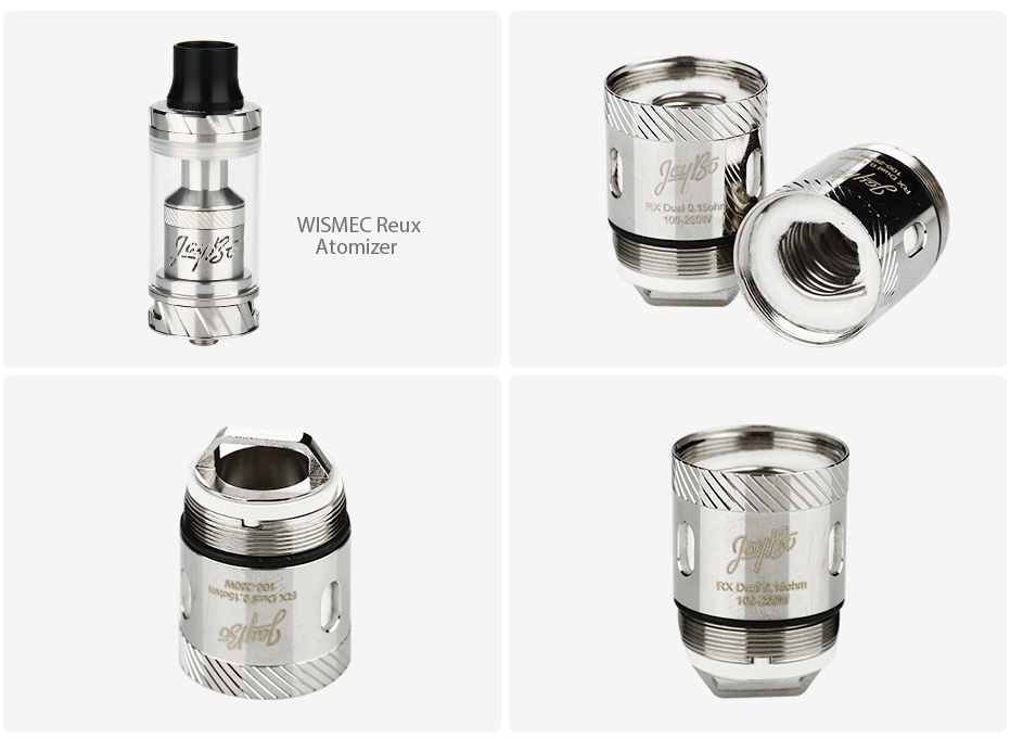 WISMEC RX Dual Atomizer Head for Reux 5pcs WISMEC Rex Atomize