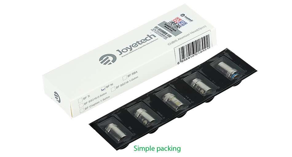 Joyetech BF Coil for CUBIS/eGO AIO/Cuboid Mini 5pcs Simple packing