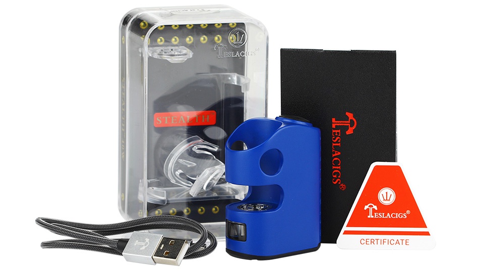 Tesla Stealth 40W TC Box MOD 1300mAh esLacIGS CERTIFICATE