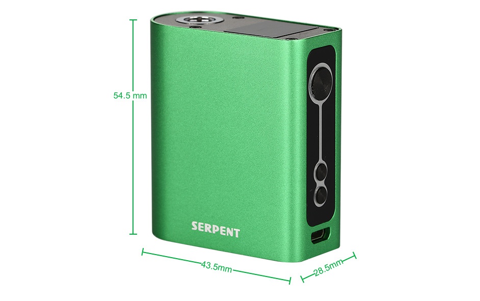 WOTOFO Serpent 50W TC Box MOD 2000mAh 54 5mm SERPENT  43 5mm