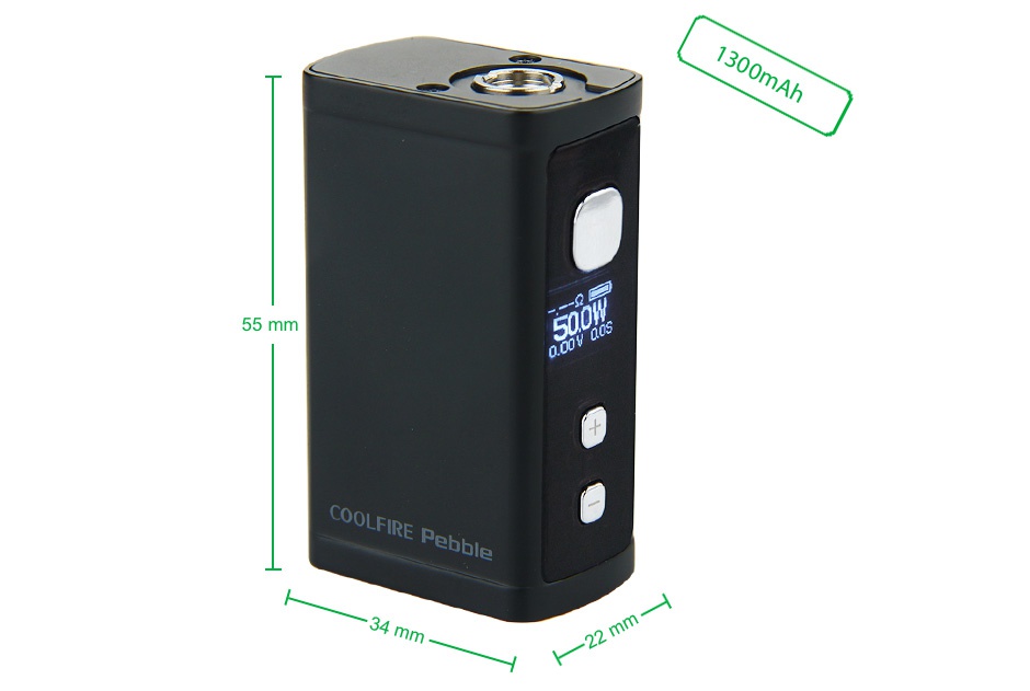 Innokin Cool Fire Pebble 50W VW Box MOD 1300mAh COOLFIRE Pebble