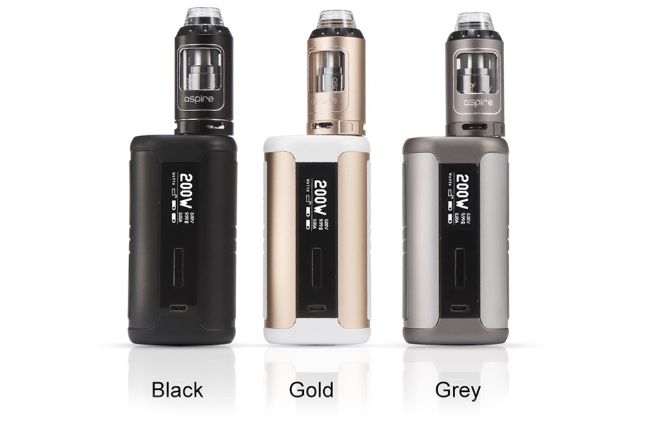 Aspire Speeder 200W TC Kit   Black old Gol ey