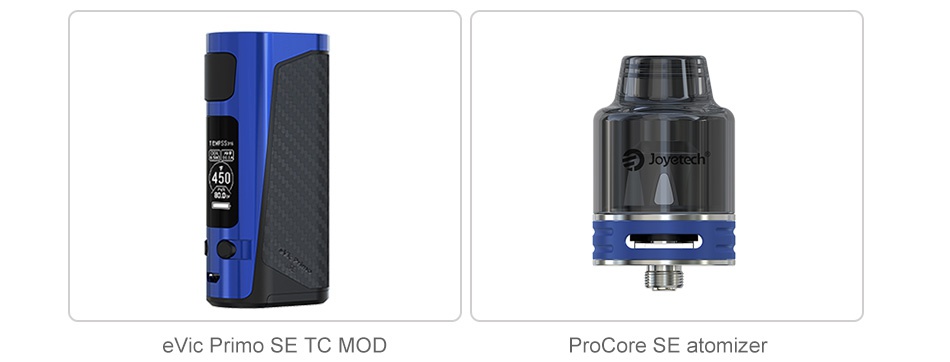 Joyetech eVic Primo SE 80W with ProCore SE Kit eVic Primo SE TC mod ProCore se atomizer