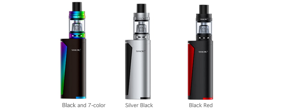 SMOK Priv V8 Kit with TFV8 Baby Black and 7 color Silver black Black red