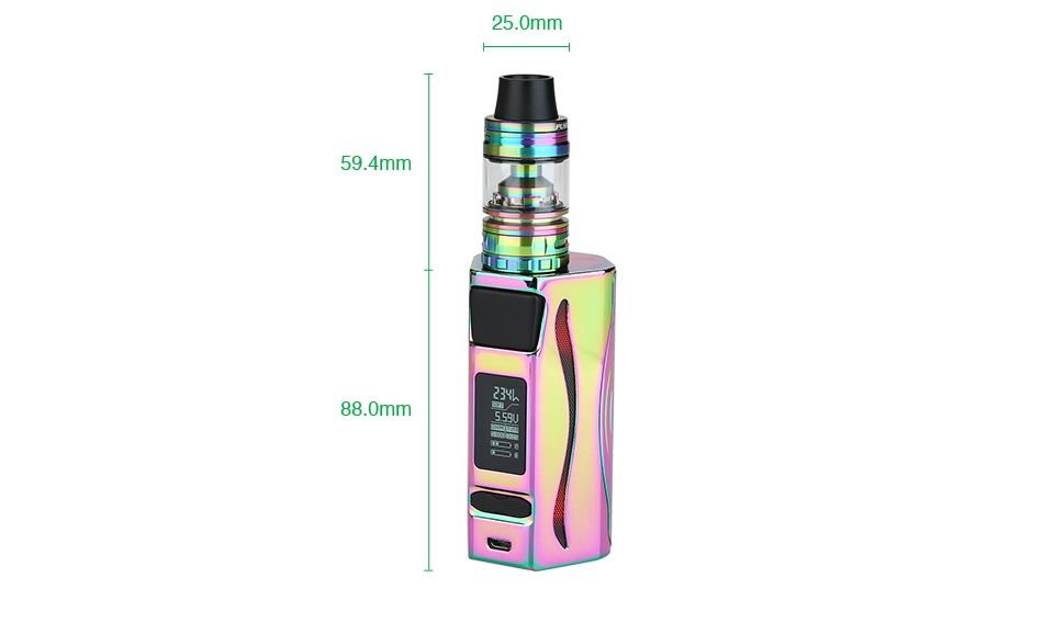 IJOY GENIE PD270 234W with Captain S 20700 TC Kit 6000mAh 25 0mm 9 4mm 2