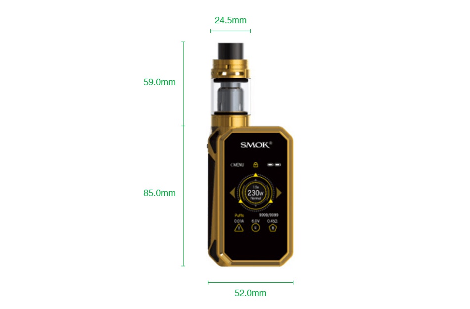 SMOK G-PRIV 2 230W with TFV8 X-Baby Kit 24 5mm 9 0mm SMOK Omm 230w 28  52 0