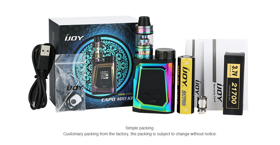 IJOY CAPO 100 with Captain Mini 21700 TC Kit 3750mAh Y   CAPD 100