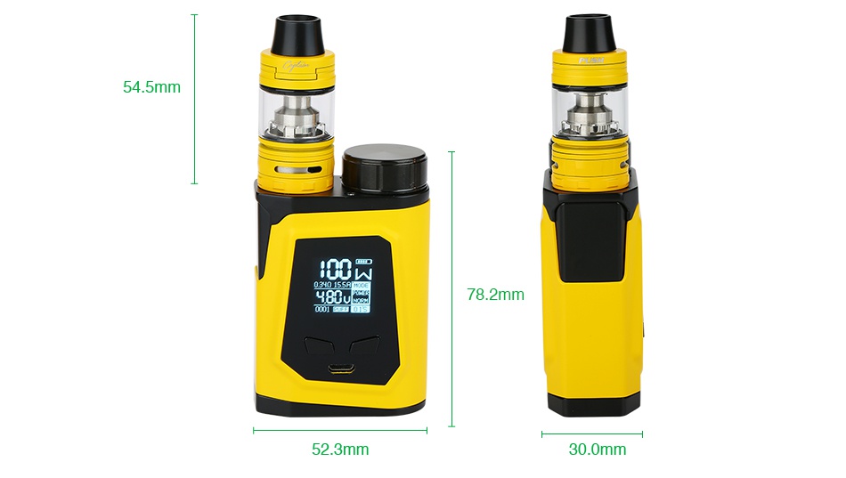 IJOY CAPO 100 with Captain Mini 21700 TC Kit 4 5mm H 78 2mm 52 3mm 30 0mm