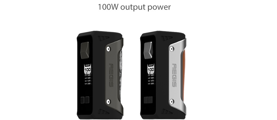 GeekVape Aegis 100W TC Box MOD Green Camo Silver brown Black red Black green Black Leopard Gun metal Stealth black black  Red trin