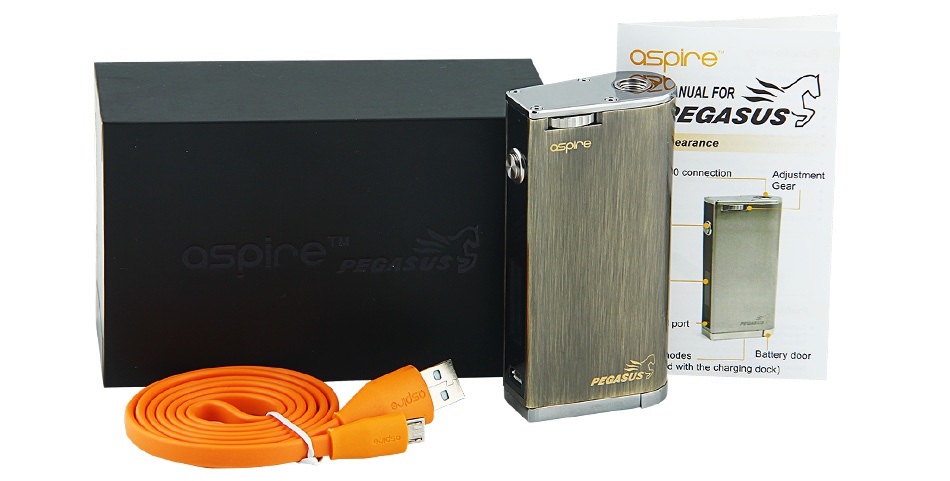 Aspire Pegasus 70W TC Box MOD aspire NUAL FOR VEGASUSE coor e charging dock