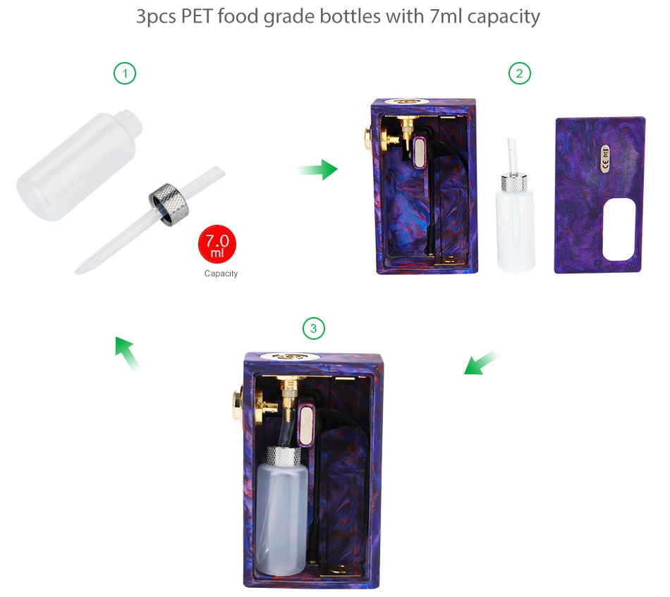 Stentorian RAM BF Squonker MOD Padauk Black P urple Green